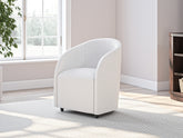 Prime Furniture - Ashley Furniture - Korestone Desk Chair - Home Office Desk Chair (1/CN) / White - H687-01A